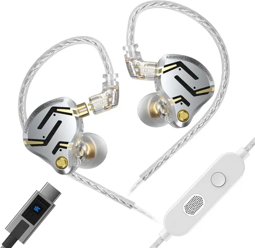 Miniatura 20 de KZ ZS10 Pro X - Auriculares para juegos, monitor intrauditivo KZ, monitor de oído mejorado 4BA 1DD con cable, auriculares IEM multicontrolador