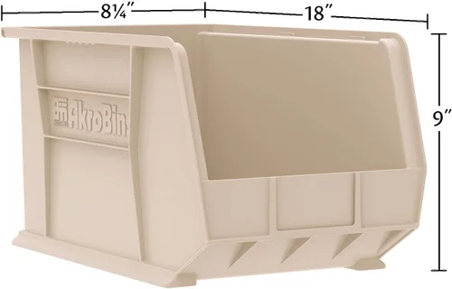 Miniatura 3 de Akro-Mils 30265 AkroBins Contenedores de almacenamiento de plástico, contenedores apilables que ahorran espacio para garaje, despensa, organización
