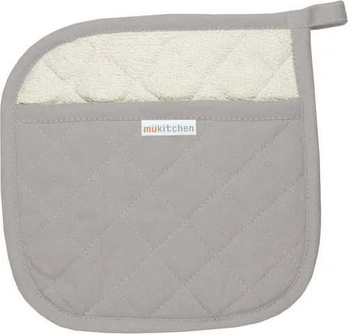 Miniatura 5 de MÜkitchen MÜpotholder - Agarradera de cocina de algodón en espiga Almohadilla caliente multiusos Lavable a máquina y duradera (arándano)