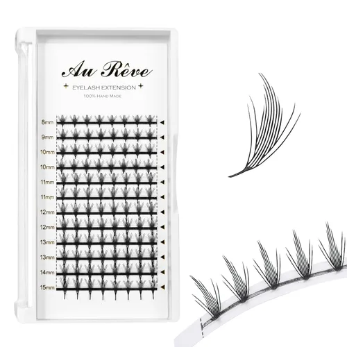 Miniatura 29 de Extensiones de pestañas YY, extensiones de pestañas Y, rizo D, 0.003 in, 0.472 in, bandeja mixta en forma de Y, volumen 4D, pestañas postizas de uso