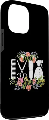Miniatura 3 de Funda de regalo para iPhone 13 Pro Max Hair Styling Tool Flower Hairdresser Hairstylist Barber Gift Case