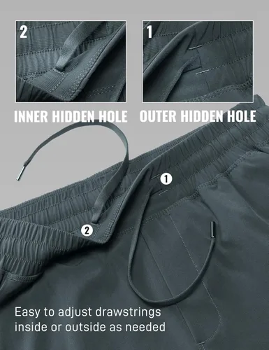 Miniatura 6 de CRZ YOGA Pantalones cortos de entrenamiento sin forro para hombre de 5 pulgadas, ligeros, de secado rápido, para correr, deportes, atletismo