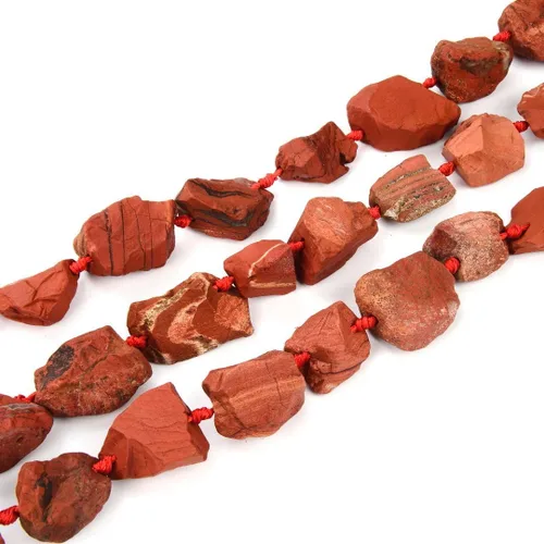 Miniatura 25 de Adabele - 2 hebras de piedras preciosas curativas de cuarzo de amatista natural en bruto morado oscuro, cuentas sueltas perforadas, pepita grande