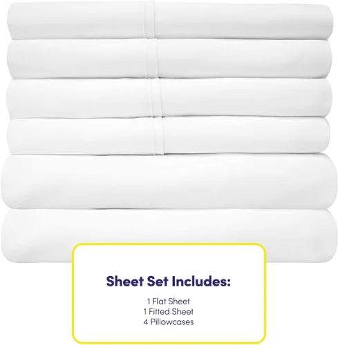 Miniatura 4 de Sábanas de cama tamaño completo – Juego de sábanas de 6 piezas 1500 Supreme Collection de microfibra cepillada fina con bolsillos profundos