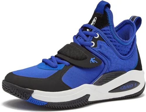 AND1 Zapatos de baloncesto para niños y niñas, tenis de baloncesto geniales para niños, talla 11 a niño grande 7, tenis de caña media o alta para