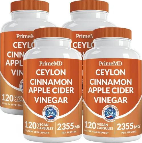 Miniatura 12 de Polvo de Canela de Ceilán 5 en 1 Extra Fuerte – Cápsulas Orgánicas de Canela de Ceilán con Cúrcuma, Vinagre de Sidra de Manzana, Ginseng Coreano