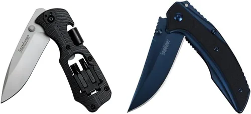 Miniatura 9 de Kershaw Select Fire (1920); navaja multifunción con hoja de acero inoxidable 8Cr13MoV de 3.4 pulgadas, mango de nailon relleno de vidrio negro