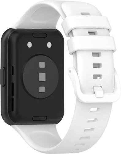 Miniatura 2 de Senter Correas de repuesto de goma suave de liberación rápida para Huawei Watch Fit 2 Smart Watch Blanco