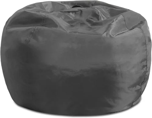 Miniatura 201 de Posh Beanbags - Sillón puff grande, 38 pulgadas, color azul rey sólido Nylon suave - Azul real