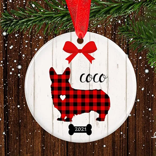 Miniatura 20 de Adorno de Navidad para mascotas, adorno de Beagle, regalos para amantes de mascotas, regalo conmemorativo para mascotas, recuerdo de Beagles