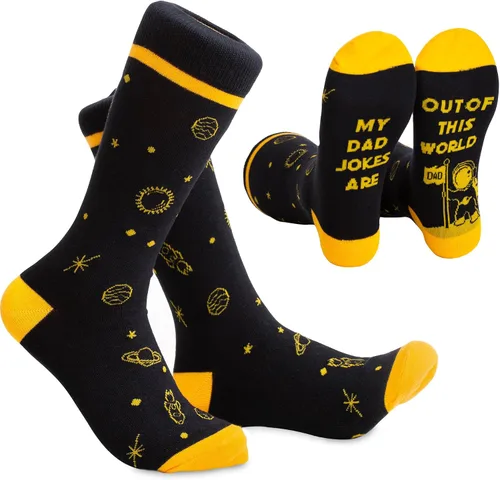 Calcetines divertidos para hombre, calcetines de vestir para hombre con bromas de papá, regalos para papá de hija, padrinos de boda, divertidos