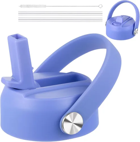 Miniatura 13 de Tapa de popote para boca ancha Hydro Flask, tapas con popote para Hydroflask de boca ancha de 12, 16, 18, 20, 32, 40 onzas, tapa de popote de Lluvia