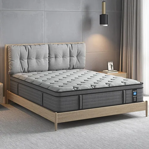 Miniatura 12 de Colchón firme King híbrido de 12 pulgadas con soporte lumbar extra para aliviar el dolor de espalda, sueño fresco, soporte de bordes, resorte firme