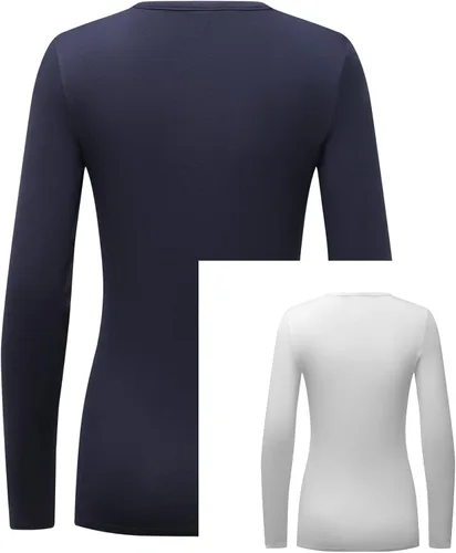 Miniatura 5 de Formeet17 Paquete de 2 camisetas de manga larga para mujer