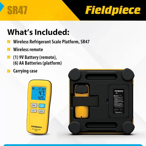 Miniatura 5 de Fieldpiece Báscula inalámbrica SR47 con control remoto