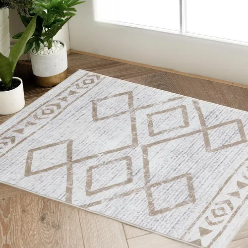Miniatura 128 de jinchan Alfombra marroquí de pasillo 2x10 para pasillo - Alfombra de pasillo para cocina bohemia lavable a máquina, alfombra moderna suave, Boho