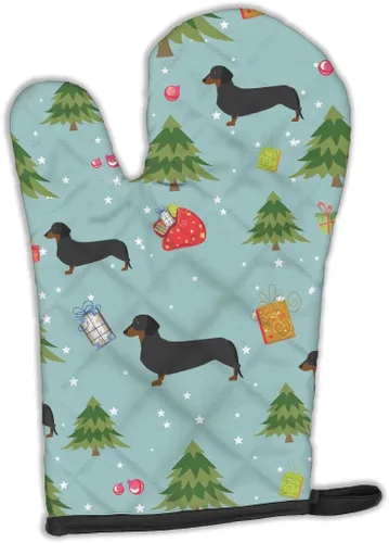 Miniatura 77 de Caroline's Treasures BB4872OVMT - Guante de horno de Navidad Affenpinscher resistente al calor, grueso para sartenes calientes y horno, manopla