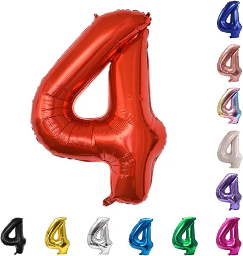 Miniatura 139 de YPSelected Globo grande de 32 pulgadas de helio con números 0-9 de papel de aluminio azul para cumpleaños, bodas y fiestas (Azul, 3)