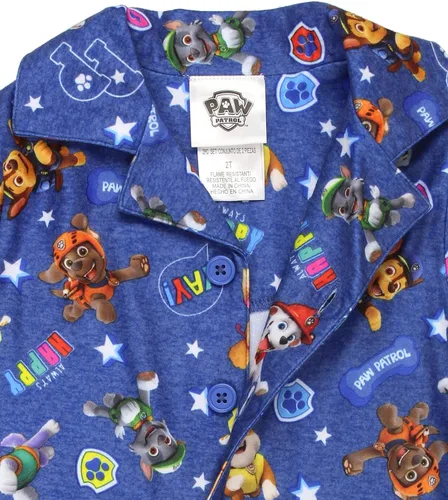 Miniatura 7 de Conjunto de pijama de franela para niños pequeños de Paw Patrol