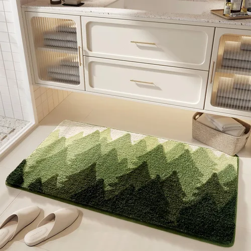 Miniatura 10 de Alfombra de Baño con Flores Simplicity Antideslizante, Alfombra de Baño Extra Absorbente y Suave de Microfibra, Alfombra de Baño Lavable a Máquina
