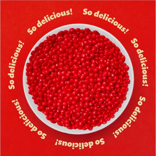 Miniatura 3 de Cinnamon Imperials Bolsa de 1 libra Dulces duros Dulces rojos picantes Caramelos clásicos de canela