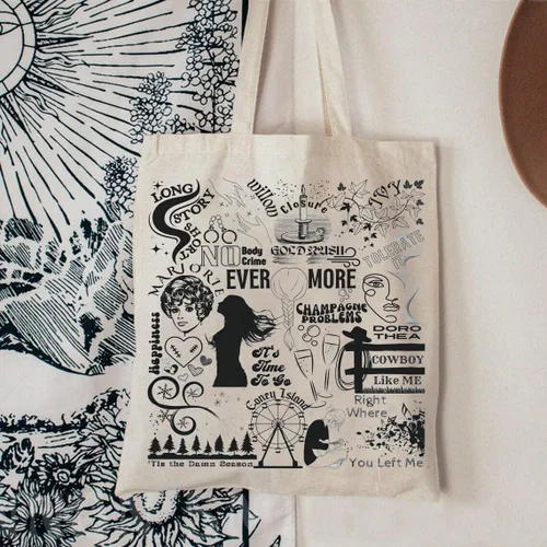 Miniatura 3 de TOBGBE Álbum de regalo para fanáticos del cantante con nombre inspirado en el concierto, bolsas de mano para amantes de la música, mercancía canción