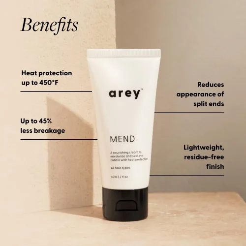 Miniatura 2 de Arey Mend - Acondicionador sin enjuague con protector térmico Desenreda, rehidrata, fortalece y protege el cabello hasta 450 °F Vegano, sin