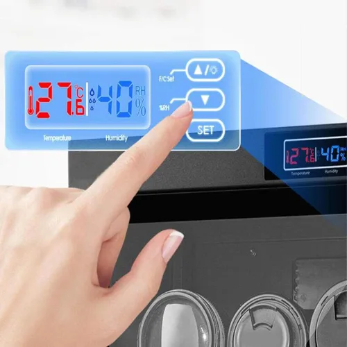 Miniatura 2 de INTBUYING Gabinete seco para cámara 50L Gabinete seco electrónico para almacenamiento de lentes de cámara con cerradura 4 capas inteligente