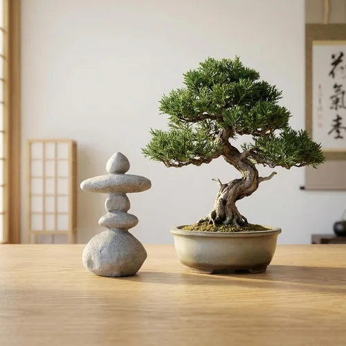 Miniatura 7 de Mini decoración de piedra zen apilada de 5 piedras, estatuas de rocas hechas a mano, decoración de jardín japonés, decoración de acuario de pecera