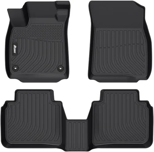 FREEMOTOR802 Compatible con alfombrillas de piso Honda Accord 2023-2025, alfombras moldeadas 3D de 1ª 2ª fila de protección delantera y trasera,