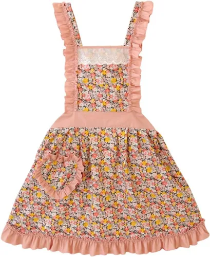 CRB Fashion Delantal de cocina para mujer | Delantal de chef de cocina con bolsillo para damas, mujeres, delantales de chef de cocina con bolsillo