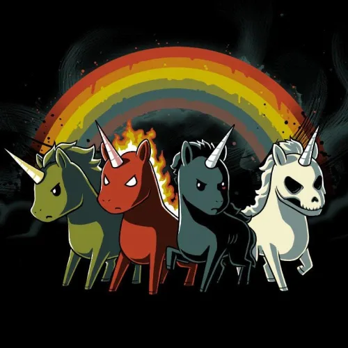 Miniatura 2 de TeeTurtle Cuatro unicornios del apocalipsis