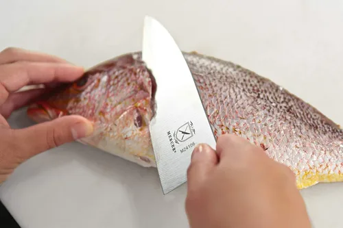 Miniatura 5 de Mercer Culinary, colección asiática. Cuchillo rebanador., De madera madera (Wooden Handle)