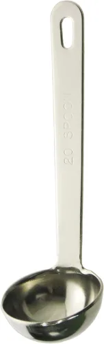 Nagao Tsubamesanjo - Cuchara medidora extra gruesa, 0.7 fl oz (20 cc), tipo cucharón, acero inoxidable 18-8, fabricada en Japón