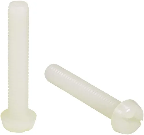 Miniatura 9 de uxcell M6x30mm Roscado Nylon Phillips Cruz Pan Cabeza Tornillos Tornillos de Máquina Blanco 50