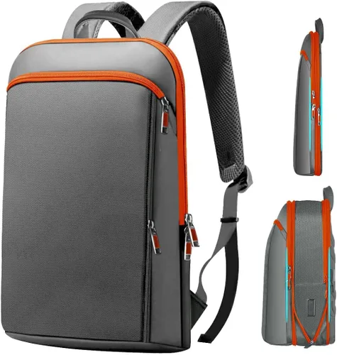 Miniatura 7 de ZINMARK Mochila delgada expandible para laptop de 15, 15.6 y 16 pulgadas, antirrobo, bolsa duradera para computadora, multiusos, de gran capacidad