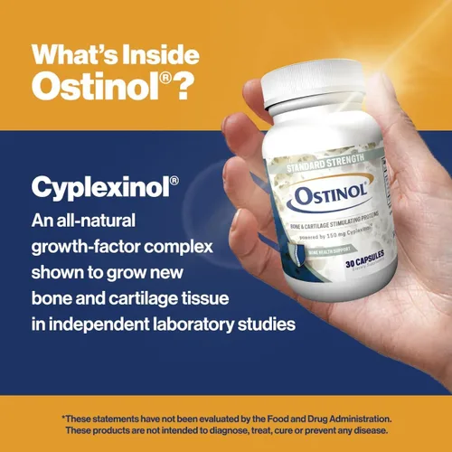 Miniatura 4 de Ostinol Standard 150mg - Suplemento para huesos y articulaciones Certificado de activación de células madre Complejo de proteínas bio activas