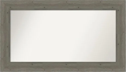 Miniatura 43 de Amanti Art Espejo de baño gris para sobre el fregadero, 27 x 27 pulgadas, espejo de tocador cuadrado gris, marco de madera rústica de campo medio