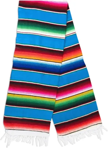 Leos Imports Manta de serape mexicano, manta tradicional mexicana saltillo, mantas y mantas mexicanas hechas a mano, mantas y mantas multiusos para