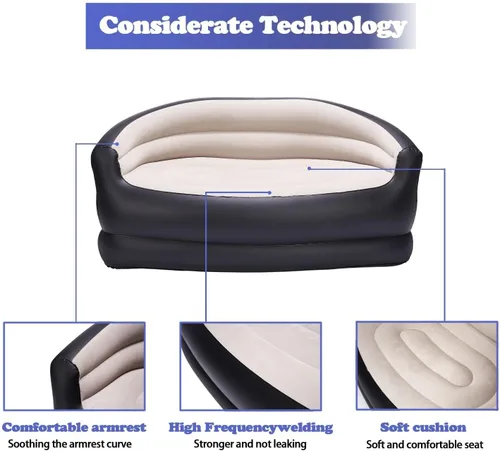 Miniatura 5 de Sofá inflable de aire, silla inflable para exteriores y sala de estar