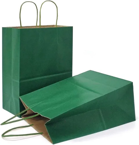 Miniatura 42 de AZOWA Bolsas de regalo mini de papel kraft con asas (Azul claro, 4x2.4x6, 25 piezas)