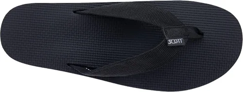 Miniatura 4 de Scott Hawaii Paha - Sandalias flexibles para hombre, sandalias de goma negras duraderas, tallas 7-14