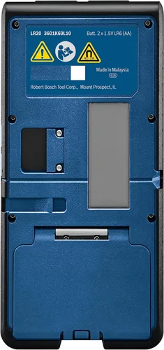 Miniatura 6 de BOSCH LR20 - Receptor láser rotativo de haz rojo y verde de 1000 pies, incluye soporte de montaje y 2 baterías AA