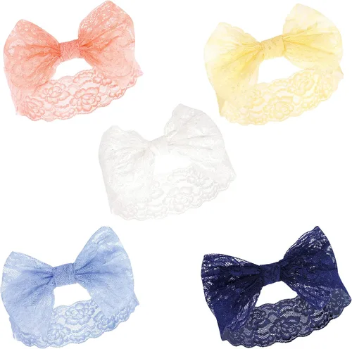 Miniatura 14 de Hudson Baby - Diademas de algodón y sintéticas, talla 0-24 meses Floral azul