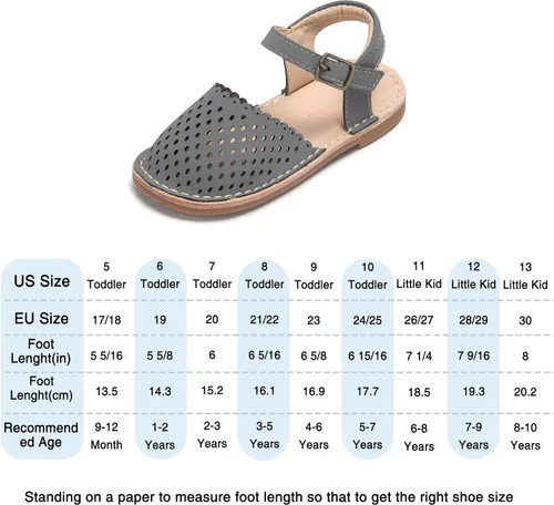 Miniatura 209 de THEE BRON Sandalias cómodas para niñas, zapatos para niños, sandalias rellenas