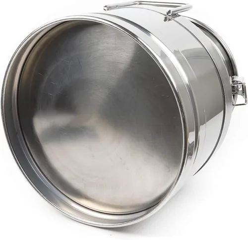 Miniatura 7 de Lata de leche de acero inoxidable de 20 L, cubo de leche para vino, cubo de vino, jarra de leche con tapa sellada resistente, con tapa sellada