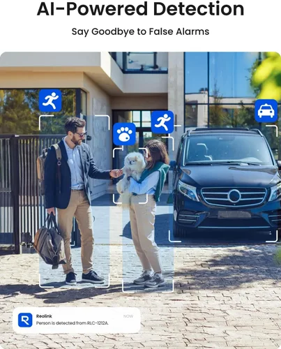 Miniatura 5 de REOLINK Cámara IP PoE de 12 MP para exteriores, cámaras de vigilancia bala para seguridad del hogar, detección inteligente de humanos