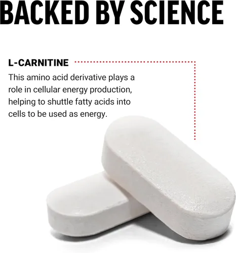Miniatura 3 de Force Factor Suplemento de L-carnitina, L Carnitina Tartrato de 1000 mg cápsulas para convertir la grasa en energía, apoyar la recuperación muscular