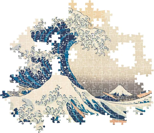 Miniatura 6 de Clementoni Hokusai Puzzle The Great Wave Adult 1000 piezas Juego de mesa Impresión japonesa Ukiyo-e 27.6 x 19.7 in Arte para ensamblar