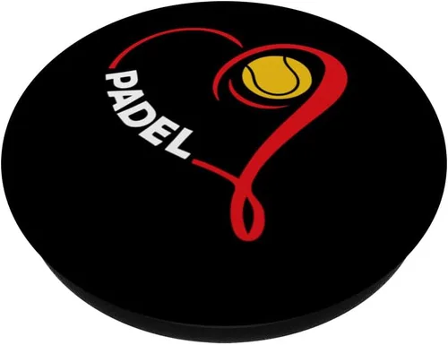 Miniatura 2 de Love Padel Player Raqueta Heart Padel Lovers PopSockets Adhesivo PopGrip